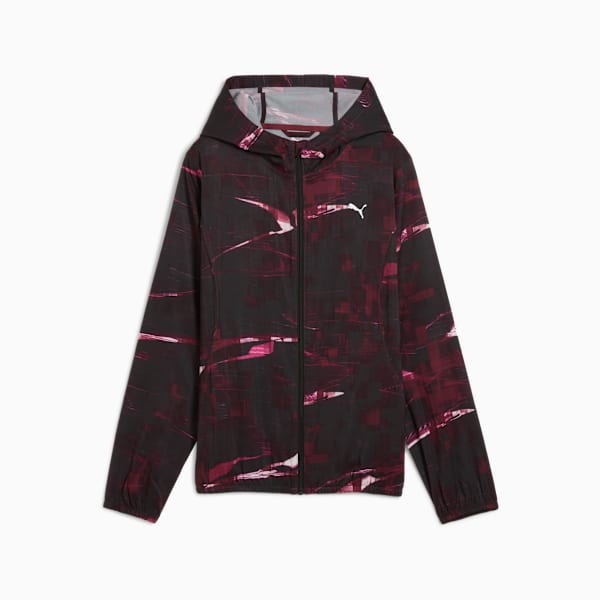 Campera RUN VELOCITY para mujer, Ruby Shimmer, large-ARG