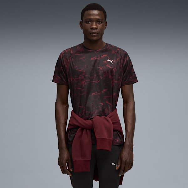 Playera RUN VELOCITY para hombre, Ruby Shimmer, large-MEX