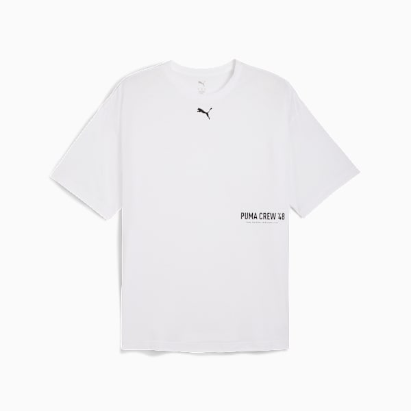 Oversize Training Tee Men, PUMA White, large-ZAF