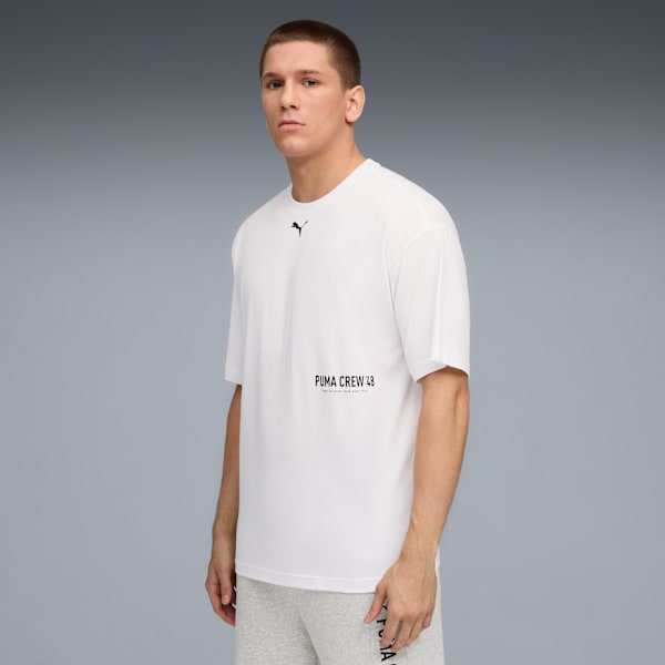 Oversize Training Tee Men, PUMA White, large-ZAF