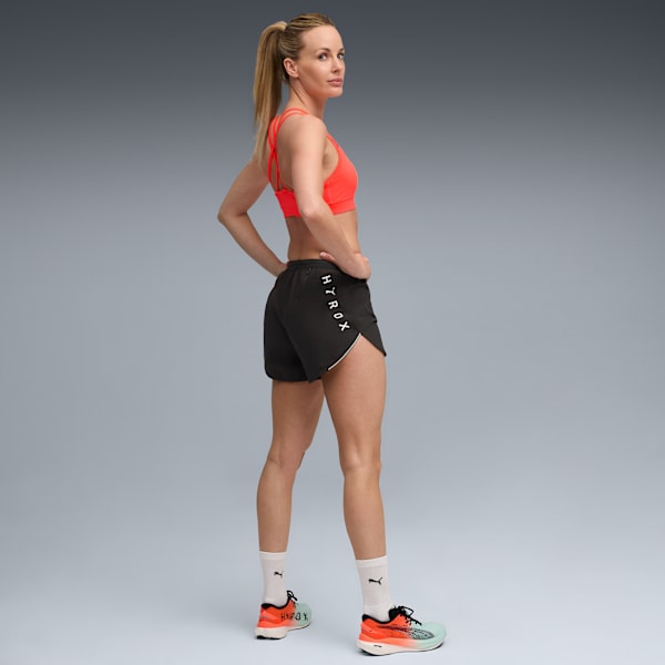 PUMA x HYROX ULTRAWEAVE 4" Shorts Women, PUMA Black, large-MEX