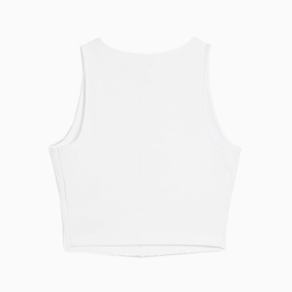 PUMA x HYROX Rib Cropped Tank Women, PUMA White, large-ZAF