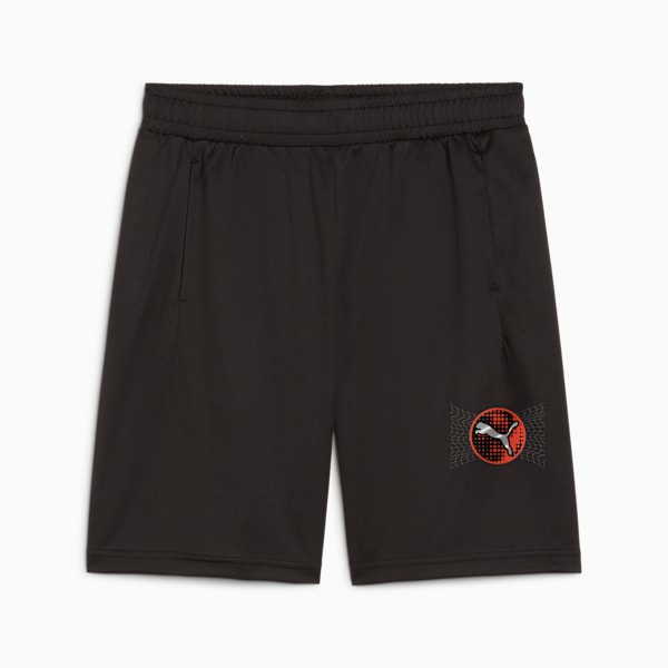 Active Sports Graphic Shorts Youth, PUMA Black, large-ZAF