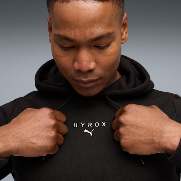 PUMA x HYROX Heavyweight Hoodie Men, PUMA Black, large-MEX