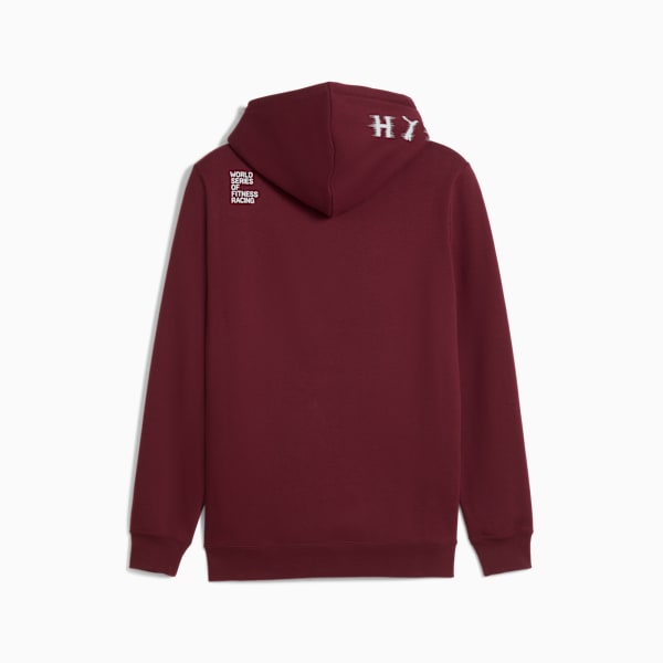 PUMA x HYROX Heavyweight Hoodie Men, Ruby Shimmer, large-MEX