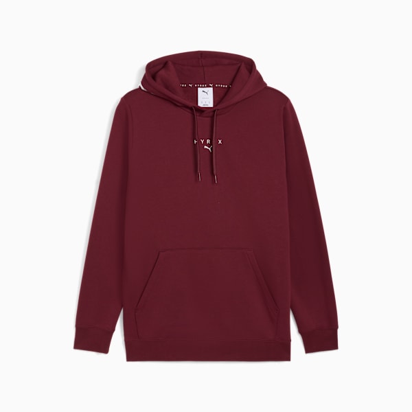 PUMA x HYROX Heavyweight Hoodie Men, Ruby Shimmer, large-MEX