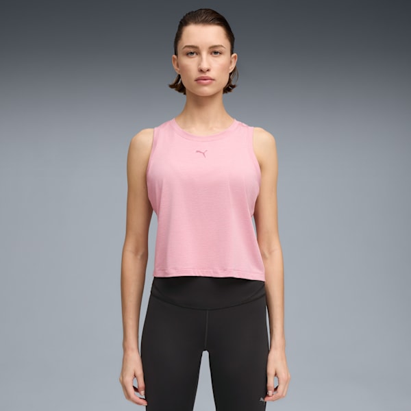Musculosa de entrenamiento CLOUDSPUN para mujer, Poised Pink Heather, large-ARG
