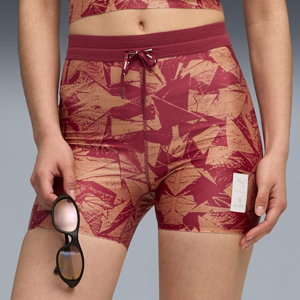 Shorts PUMA x SAYSKY para mujer, Team Regal Red-AOP, large-MEX