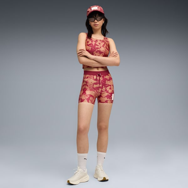 Shorts PUMA x SAYSKY para mujer, Team Regal Red-AOP, large-MEX