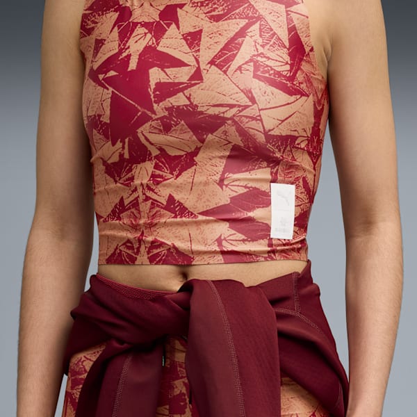 Top de running PUMA x SAYSKY para mujer, Team Regal Red-AOP, large-MEX