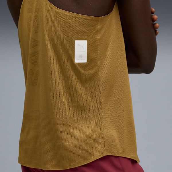 Playera sin mangas PUMA x SAYSKY para hombre, Honey Butter, large-MEX