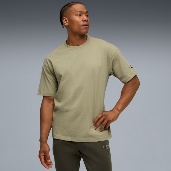 Camiseta PUMA x HYROX City Lifestyle Masculina, Lux Army, large-BRA