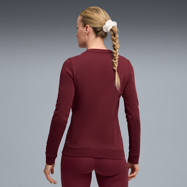 PUMA x HYROX Heavyweight Crew Women, Ruby Shimmer, large-ZAF