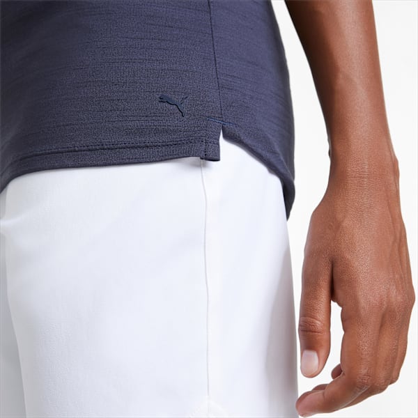 CLOUDSPUN Coast Sleeveless Women's Golf Polo, Navy Blazer Heather, large-ZAF
