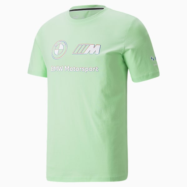 BMW M Motorsport Logo Men's Tee, Paradise Green, large-ZAF