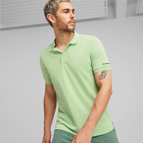 Camiseta tipo polo Porsche Design para hombre, Pure Green, large-MEX