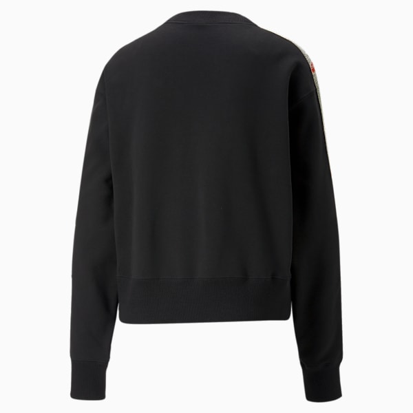 PUMA x LIBERTY Crew Sweatshirt Women, Puma Black, large-ZAF