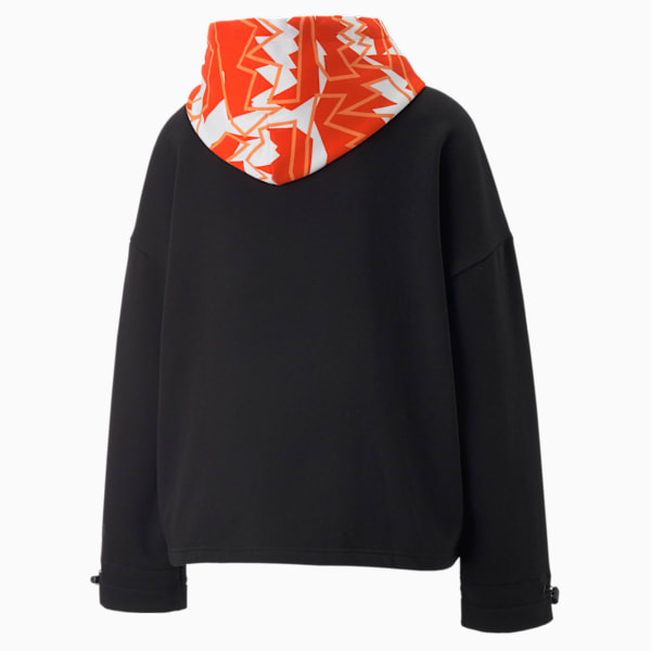Bucket Women's Basketball Hoodie, Puma Black, large-ZAF