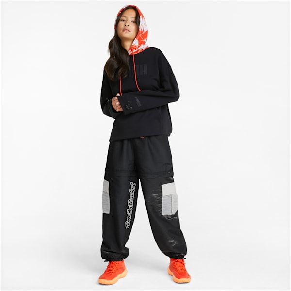 Bucket Women's Basketball Hoodie, Puma Black, large-ZAF