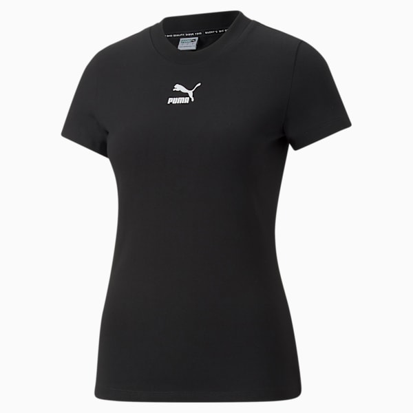 Classics Slim Tee Women, Puma Black, large-MEX