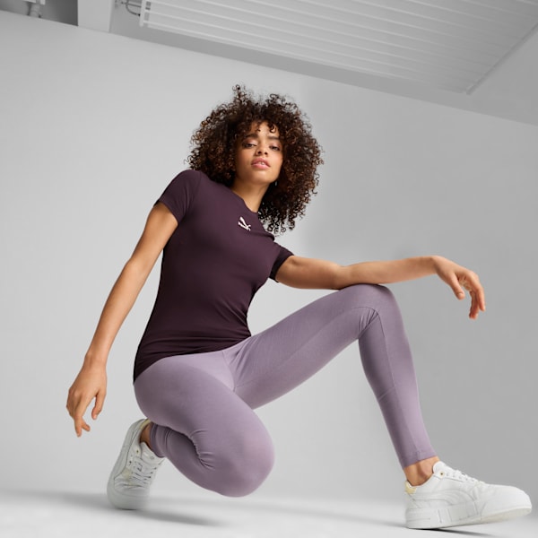 Playera estrecha para mujer Classics, Midnight Plum, large-MEX