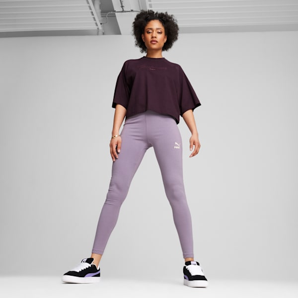 Leggings de tiro alto para mujer Classics, Midnight Plum, large-MEX