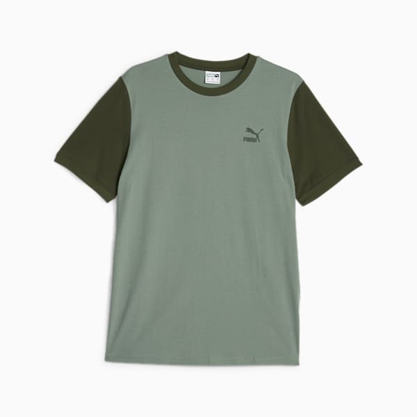 Remera para hombre Classics Block, Eucalyptus-Myrtle, large-ARG