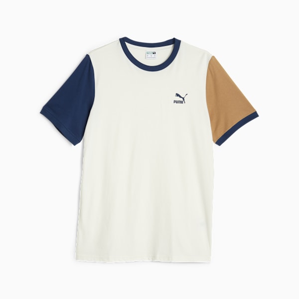 Remera para hombre Classics Block, Warm White-Persian Blue, large-ARG