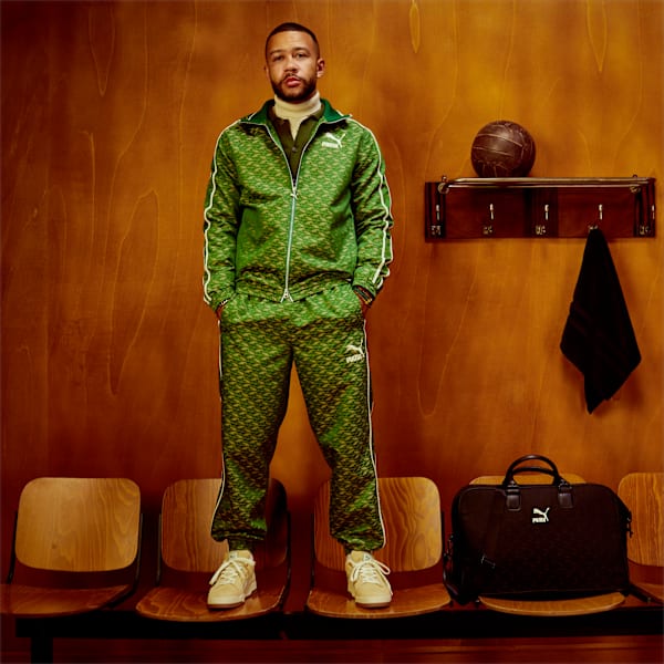 Players' Lounge Track Jacket Men, Deep Forest-AOP, large-ZAF