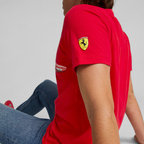 Scuderia Ferrari Shield Tee Men, Rosso Corsa, large-ZAF
