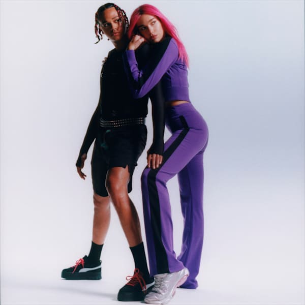 PUMA x DUA LIPA T7 Pants Women, ROYAL PURPLE, large-ZAF