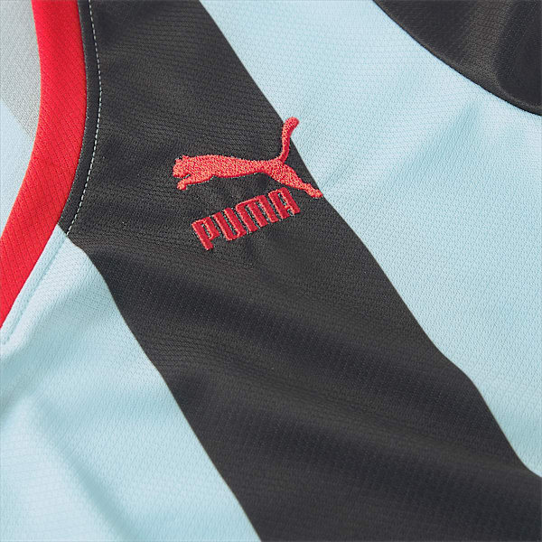 PUMA x DUA LIPA Slim Tee Women, Blue Glow-Puma Black, large-ZAF
