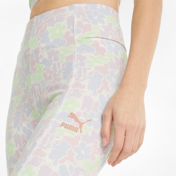 Summer Resort Women's Short Leggings, Pristine-AOP, large-ZAF