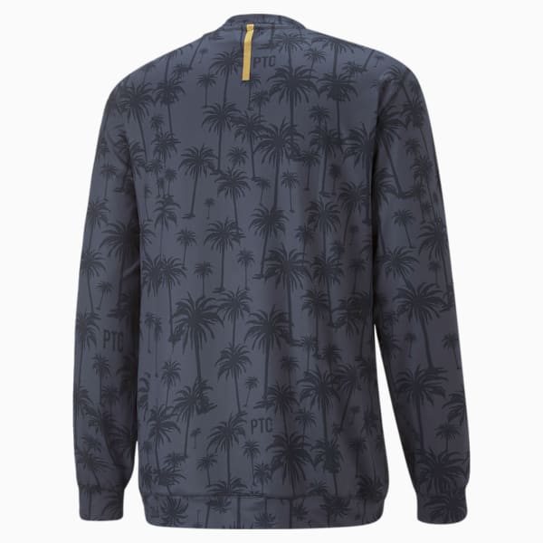 PUMA x Palm Tree Crew Lightweight Crew Neck Golf Sweatshirt Men, Navy Blazer, large-ZAF