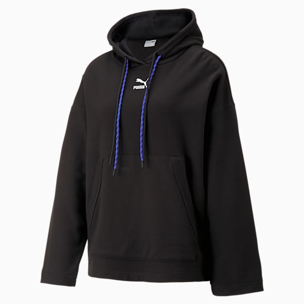 Buzo con capucha para mujer DARE TO, PUMA Black, large-ARG