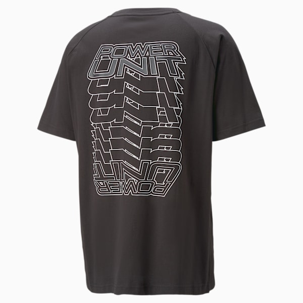 Remera con logo de equipo para hombre Mercedes-AMG Petronas Motorsport, PUMA Black, large-ARG