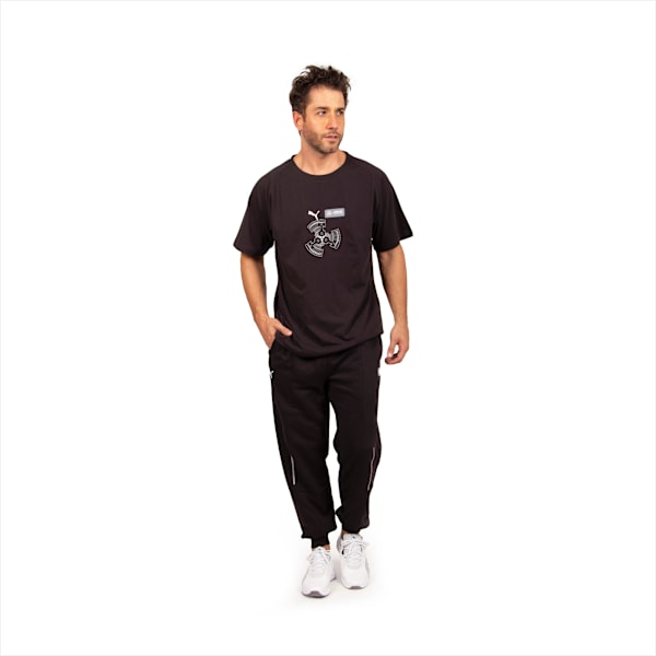 Remera con logo de equipo para hombre Mercedes-AMG Petronas Motorsport, PUMA Black, large-ARG