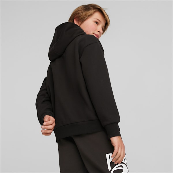 Posterize Basketball Hoodie Youth, PUMA Black, large-ZAF