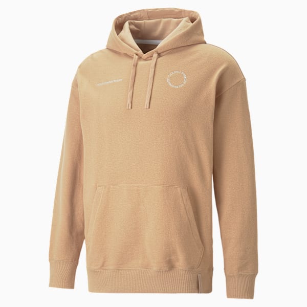Buzo con capucha y logo del equipo para hombre del Porsche Legacy, Dusty Tan, large-ARG