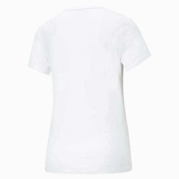 Playera con logotipo para mujer Essentials, Puma White, large-MEX