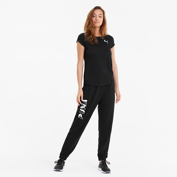 Active Women's Tee, Puma Black, large-MEX