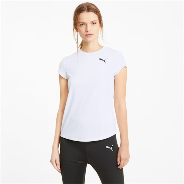 Active Women's Tee, Puma White, large-MEX