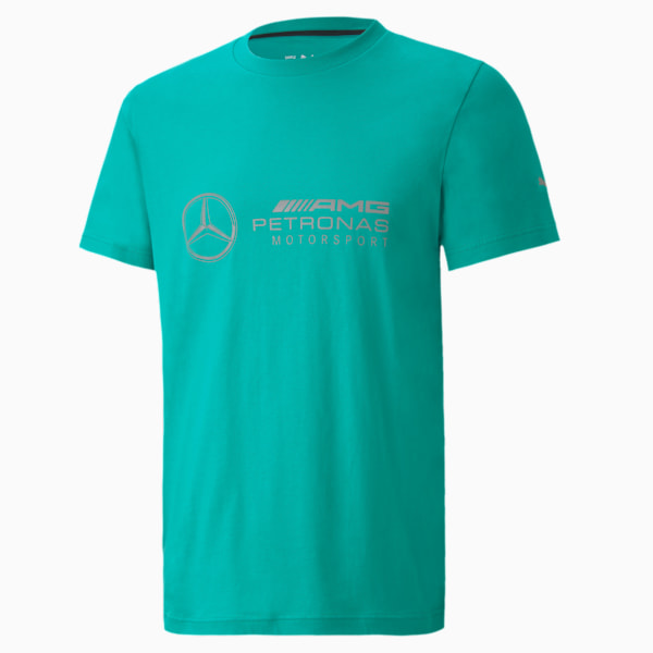 Mercedes Logo Men's Tee, Spectra Green, large-ZAF
