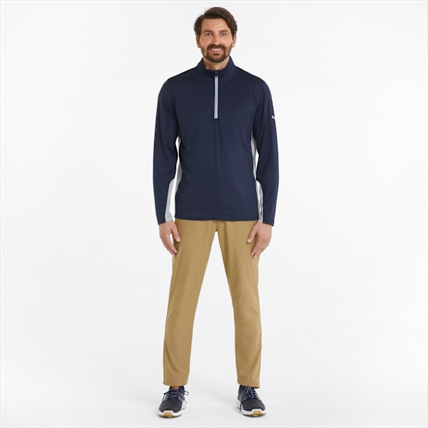 Gamer Quarter-Zip Men's Golf Sweatshirt, Navy Blazer, large-ZAF