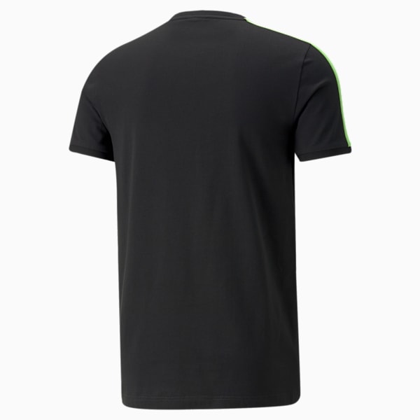 Iconic T7 Men's Tee, Puma Black-green blue, large-ZAF