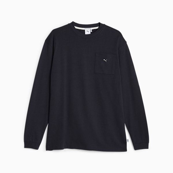 Remera manga larga MMQ Service Line, New Navy, large-ARG