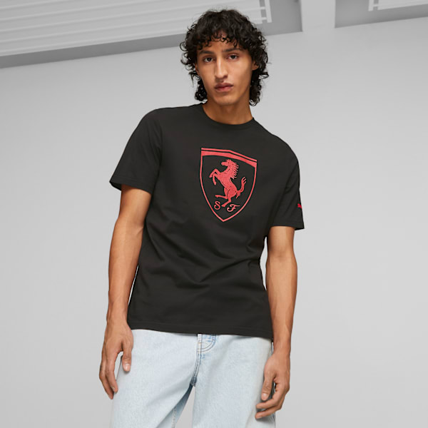 Remera deportiva para hombre Scuderia Ferrari Race, PUMA Black, large-ARG