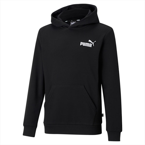 Buzo para niños con capucha y logotipo pequeño Essentials, PUMA Black, large-ARG
