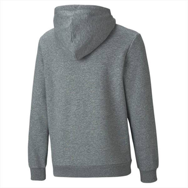 Buzo para niños con capucha y logotipo pequeño Essentials, Medium Gray Heather, large-ARG