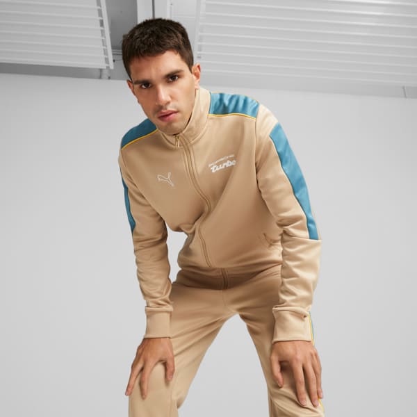 Porsche Legacy MT7 Track Jacket, Sand Dune, large-ZAF